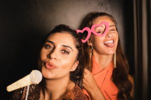 hero banner of women singing